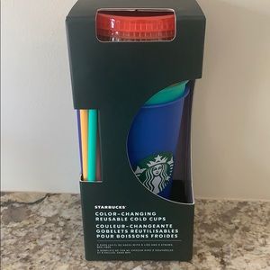 Starbucks color changing reusable cold cups